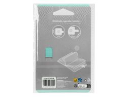Portaboligrafo autoadhesivo antartik para cuaderno note con elastico hasta 15 mm grosor 1mm gris y turquesa