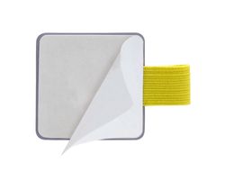 Portaboligrafo autoadhesivo antartik para cuaderno note con elastico hasta 15 mm grosor 1mm morado y amarillo
