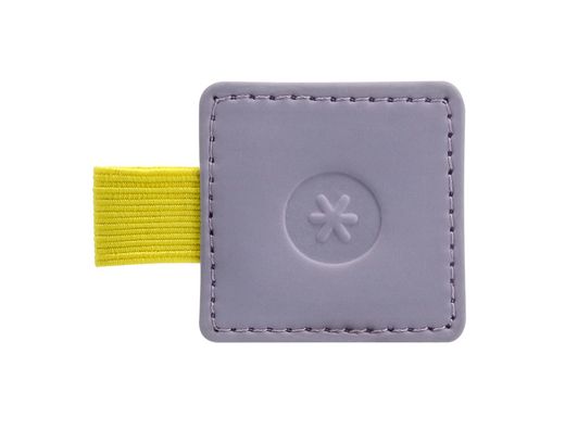Portaboligrafo autoadhesivo antartik para cuaderno note con elastico hasta 15 mm grosor 1mm morado y amarillo