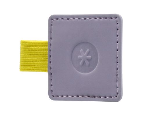 Portaboligrafo autoadhesivo antartik para cuaderno note con elastico hasta 15 mm grosor 1mm morado y amarillo