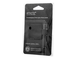 Portaboligrafo autoadhesivo antartik para cuaderno note con elastico hasta 15 mm grosor 1mm negro