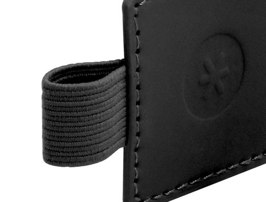 Portaboligrafo autoadhesivo antartik para cuaderno note con elastico hasta 15 mm grosor 1mm negro