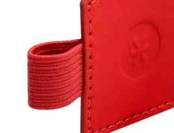 Portaboligrafo autoadhesivo antartik para cuaderno note con elastico hasta 15 mm grosor 1mm rojo 40x40 mm