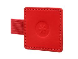 Portaboligrafo autoadhesivo antartik para cuaderno note con elastico hasta 15 mm grosor 1mm rojo 40x40 mm
