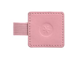 Portaboligrafo autoadhesivo antartik para cuaderno note con elastico hasta 15 mm grosor 1mm rosa 40x40 mm