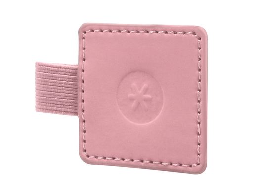 Portaboligrafo autoadhesivo antartik para cuaderno note con elastico hasta 15 mm grosor 1mm rosa 40x40 mm