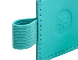 Portaboligrafo autoadhesivo antartik para cuaderno note con elastico hasta 15 mm grosor 1mm turquesa 40x40