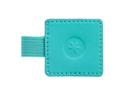 Portaboligrafo autoadhesivo antartik para cuaderno note con elastico hasta 15 mm grosor 1mm turquesa 40x40
