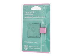 Portaboligrafo autoadhesivo antartik para cuaderno note con elastico hasta 15 mm grosor 1mm turquesa y rosa
