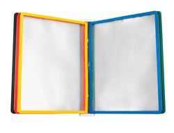 Portacatalogo de pared plastico liderpapel con 10 fundas din a4 colores surtidos