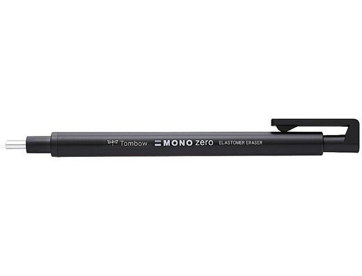 Portagomas Tombow con Clip Punta Goma Negra Redonda 2,3 mm Diametro Color Negro