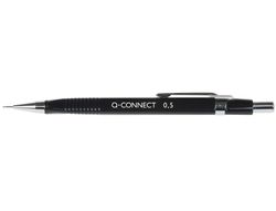 Portaminas Q-Connect 0,5 mm -Con Tres Minas Cuerpo Negro Clip Metalico