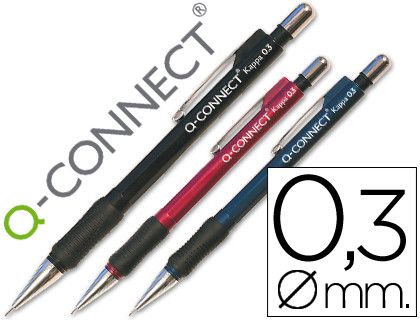 Portaminas Q-Connect Kappa -Sujecion de Caucho 0.3 Mm