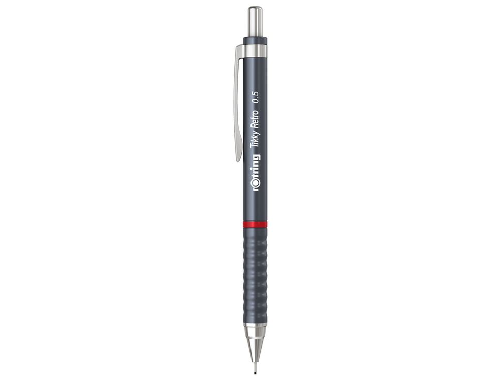 Portaminas rotring tikky retro 0,5 mm color gris