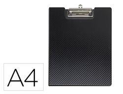 Portanotas maul flexx din A4 polipropileno con pinza color negro