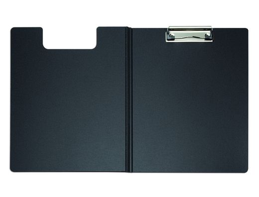 Portanotas maul flexx din A4 polipropileno con pinza color negro