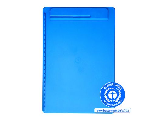 Portanotas maul go din A4 plastico reciclado con pinza color azul
