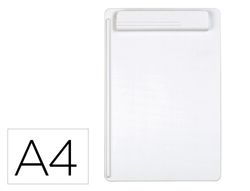 Portanotas maul go din A4 plastico reciclado con pinza color blanco