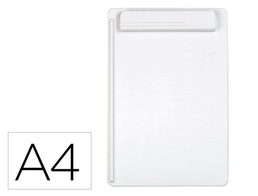 Portanotas maul go din A4 plastico reciclado con pinza color blanco
