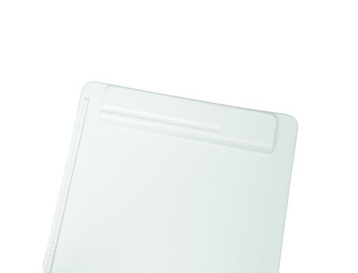 Portanotas maul go din A4 plastico reciclado con pinza color blanco
