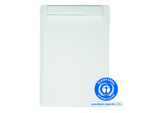 Portanotas maul go din A4 plastico reciclado con pinza color blanco