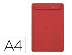 Portanotas maul go din A4 plastico reciclado con pinza color rojo