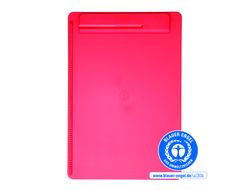 Portanotas maul go din A4 plastico reciclado con pinza color rojo