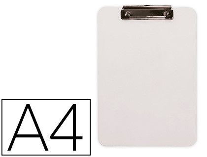 Portanotas q-connect plastico din a4 blanco 2,5mm