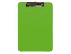 Portanotas q-connect plastico din a4 verde 2,5mm