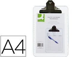 Portanotas Q-Connect Plastico Transparente Din A4 4 Mm