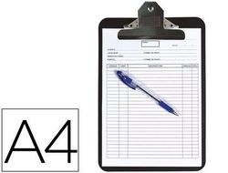 Portanotas Q-Connect Polipropileno Negro Din A4 4 Mm