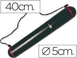 Portaplanos Plastico Liderpapel Diametro 5 X 40 cm No Extensible Negro