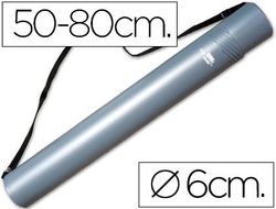 Portaplanos Plastico Liderpapel Diametro 6 cm Extensible Hasta 80 Gris