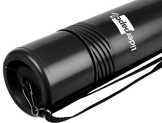 Portaplanos Plastico Liderpapel Diametro 6 cm Extensible Hasta 80 Negro