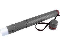 Portaplanos Plastico Liderpapel Diametro 9 cm Extensible Hasta 125 cm Gris