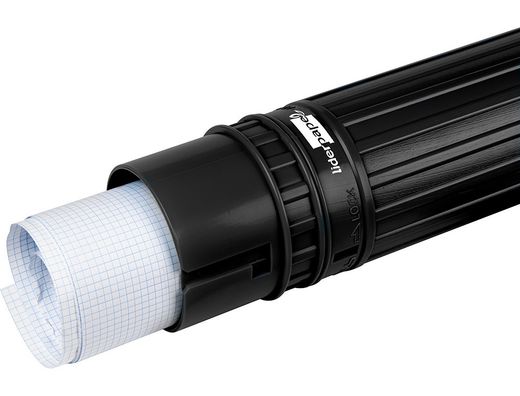 Portaplanos Plastico Liderpapel Diametro 9 cm Extensible Hasta 125 cm Negro