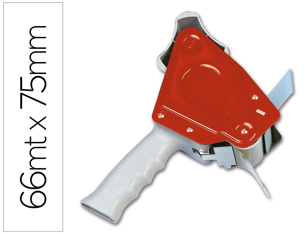 Portarrollo q-connect para embalaje para cintas 66mt x 75 mm