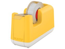 Portarrollo sobremesa leitz cosy plastico para cintas 33 mt color amarillo