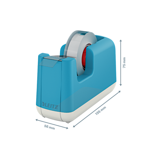 Portarrollo sobremesa leitz cosy plastico para cintas 33 mt color azul