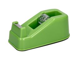 Portarrollo sobremesa liderpapel ecouse 100% plastico reciclado para cinta de 33 mt color verde