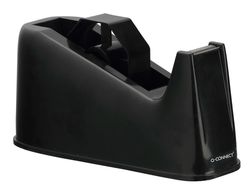 Portarrollo Sobremesa Q-Connect Plastico para Cintasde 33 y 66 Mt Negro