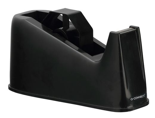 Portarrollo Sobremesa Q-Connect Plastico para Cintasde 33 y 66 Mt Negro