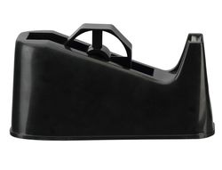 Portarrollo Sobremesa Q-Connect Plastico para Cintasde 33 y 66 Mt Negro