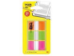 POST-IT Blister 3x20 index verde+naranja+rosa Ref. 680-OLP-EU
