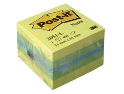 POST-IT CUBO notas adhesivas 400h Limón 51x51mm 2051-L