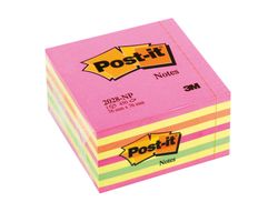 POST-IT CUBO notas adhesivas 450h 76x76mm Caramelo rosa 2028NP