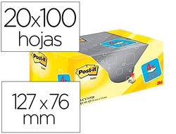POST-IT Pack Ahorro 16+4 blocs 76x127 amarillo