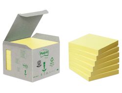 POST-IT Torre notas adhesivas 16 blocs 100h Amarillo 76x76mm Reciclado FT510110347