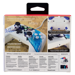 PowerA Mando con cable Enhanced para Nintendo Switch - Master Sword Attack