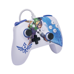 PowerA Mando con cable Enhanced para Nintendo Switch - Master Sword Attack